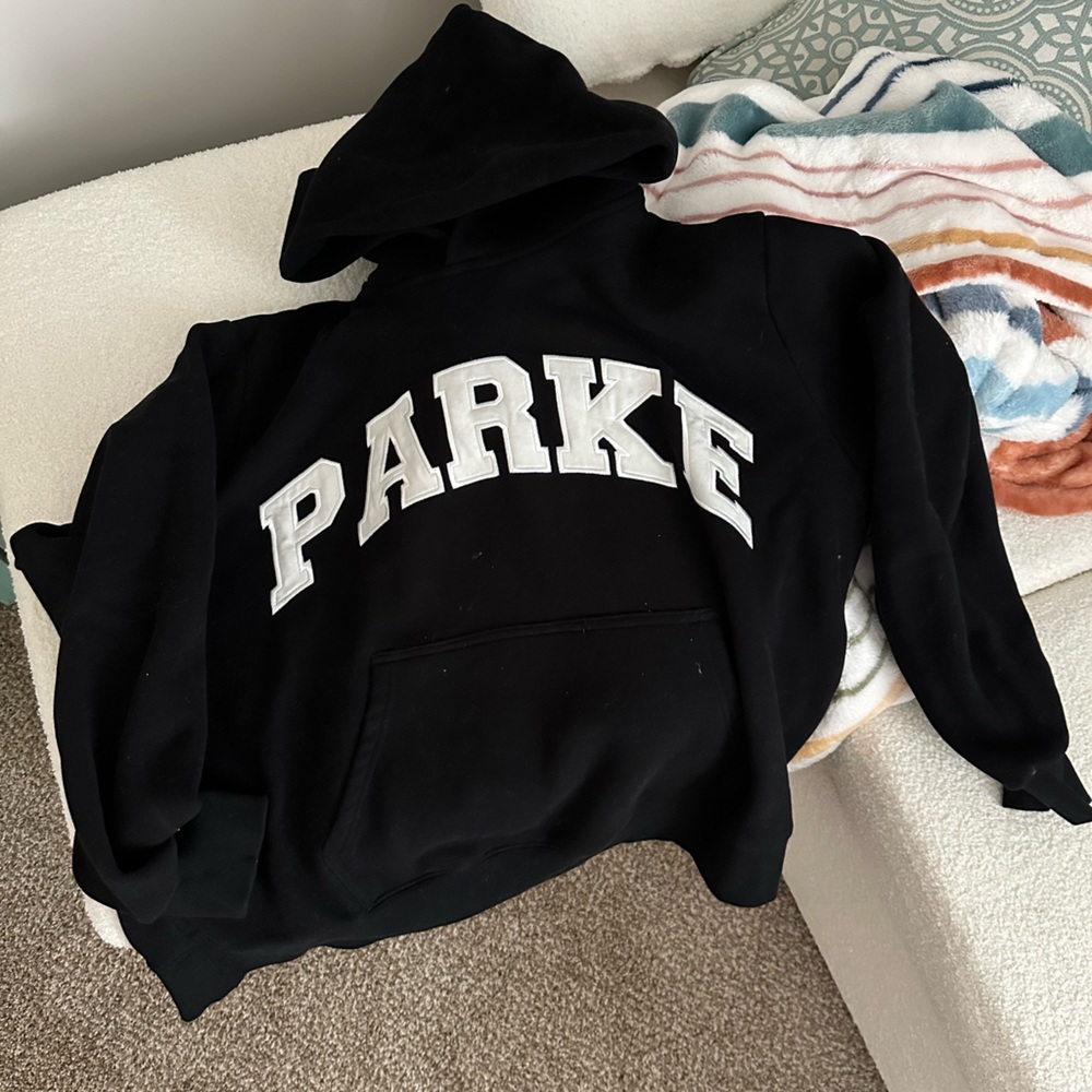 PARKE Black Hoodie Sweatshirt